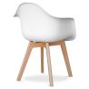 Chaise de salle à manger avec accoudoirs - Style scandinave - Dominic image 7