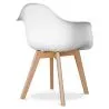 Chaise de salle à manger avec accoudoirs - Style scandinave - Dominic image 7