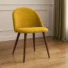 Chaise de salle à manger - Tapissée en tissu - Style scandinave - Evelyne image 7