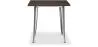 Table à manger carrée - Design industriel - Bois et métal - Stylix image 7