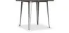 Table à manger carrée - Design industriel - Bois et métal - Stylix image 7
