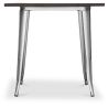 Table à manger carrée - Design industriel - Bois et métal - Stylix image 7
