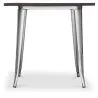 Table à manger carrée - Design industriel - Bois et métal - Stylix image 7