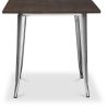 Table à manger carrée - Design industriel - Bois et métal - Stylix image 7