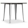 Table à manger carrée - Design industriel - Bois et métal - Stylix image 7