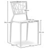 Chaise d'extérieur - Chaise de jardin design - Viena image 7