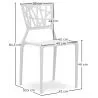 Chaise d'extérieur - Chaise de jardin design - Viena image 7