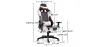 Chaise de bureau avec accoudoirs - Chaise de bureau à roulettes - Gamer - Guy image 7