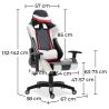 Chaise de bureau avec accoudoirs - Chaise de bureau à roulettes - Gamer - Guy image 7