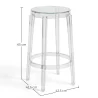 Tabouret Design Transparent - 65cm - Arthur image 7