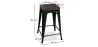 Tabouret de Bar - Design Industriel - Bois et Acier - 60cm -Stylix image 7
