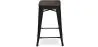Tabouret de Bar - Design Industriel - Bois et Acier - 60cm -Stylix image 7