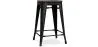 Tabouret de Bar - Design Industriel - Bois et Acier - 60cm -Stylix image 7