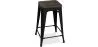 Tabouret de Bar - Design Industriel - Bois et Acier - 60cm -Stylix image 7