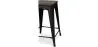 Tabouret de Bar - Design Industriel - Bois et Acier - 60cm -Stylix image 7