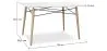Table rectangulaire pour salle à manger - Design scandinave - Bois - Deswick image 7