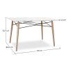 Table rectangulaire pour salle à manger - Design scandinave - Bois - Deswick image 7
