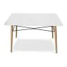Table rectangulaire pour salle à manger - Design scandinave - Bois - 110 x 80 cm image 7