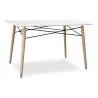 Table rectangulaire pour salle à manger - Design scandinave - Bois - 110 x 80 cm image 7