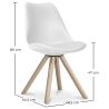 Chaise de salle à manger - Style scandinave - Denisse image 7