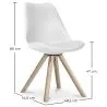 Chaise de salle à manger - Style scandinave - Denisse image 7