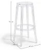 Tabouret Design Transparent - 75cm - Arthur image 7