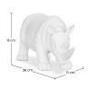  Figurine Décorative Rhinocéros - Blanc Mat - Rhyn image 7
