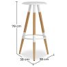 Tabouret de bar en bois - Design scandinave - Matu image 7