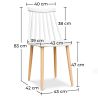 Chaise de salle à manger en bois - Design scandinave - Joy image 7