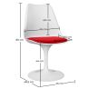 Chaise de salle à manger - Chaise pivotante blanche - Tulip image 7