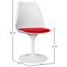Chaise de salle à manger - Chaise pivotante blanche - Tulip image 7