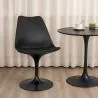Chaise de salle à manger - Chaise pivotante noire - Tulip image 7