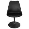 Chaise de salle à manger - Chaise pivotante noire - Tulip image 7