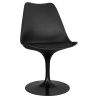 Chaise de salle à manger - Chaise pivotante noire - Tulip image 7