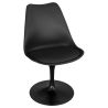 Chaise de salle à manger - Chaise pivotante noire - Tulip image 7