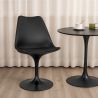 Chaise de salle à manger - Chaise pivotante noire - Tulip image 7
