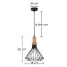 Lampe de plafond rétro - Lampe suspendue design - Vilma image 7