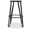 Tabouret Rond - Design Industriel - Bois et Métal - 74cm - Épingle à cheveux image 7