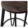Tabouret Rond - Design Industriel - Bois et Métal - 74cm - Épingle à cheveux image 7