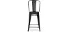 Tabouret de bar avec dossier - design industriel - 60cm - Stylix image 7