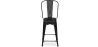 Tabouret de bar avec dossier - design industriel - 60cm - Stylix image 7
