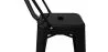 Tabouret de bar avec dossier - design industriel - 60cm - Stylix image 7