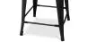 Tabouret de bar avec dossier - design industriel - 60cm - Stylix image 7