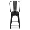 Tabouret de bar avec dossier - design industriel - 60cm - Stylix image 7