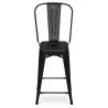 Tabouret de bar avec dossier - design industriel - 60cm - Stylix image 7