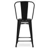Tabouret de bar avec dossier - design industriel - 60cm - Stylix image 7