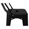 Tabouret de bar avec dossier - design industriel - 60cm - Stylix image 7