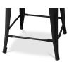 Tabouret de bar avec dossier - design industriel - 60cm - Stylix image 7