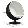 Fauteuil design boule - Revêtu de similicuir - Baller image 7