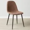 Chaise de salle à manger - Tapissée en simili cuir - Faby image 7